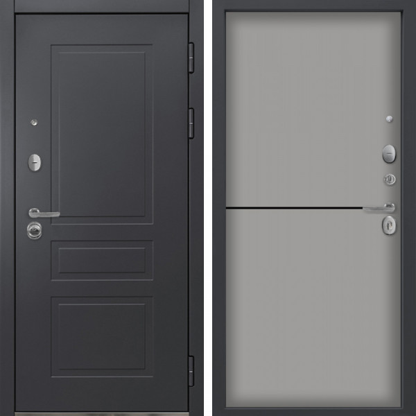 Входная дверь Command Doors Lord 12 Грей софт