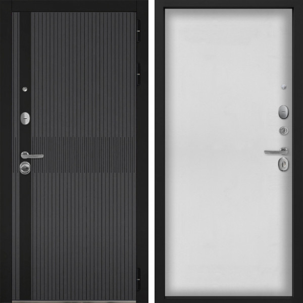 Входная дверь Command Doors Матрикс Грей 00 Белый матовый