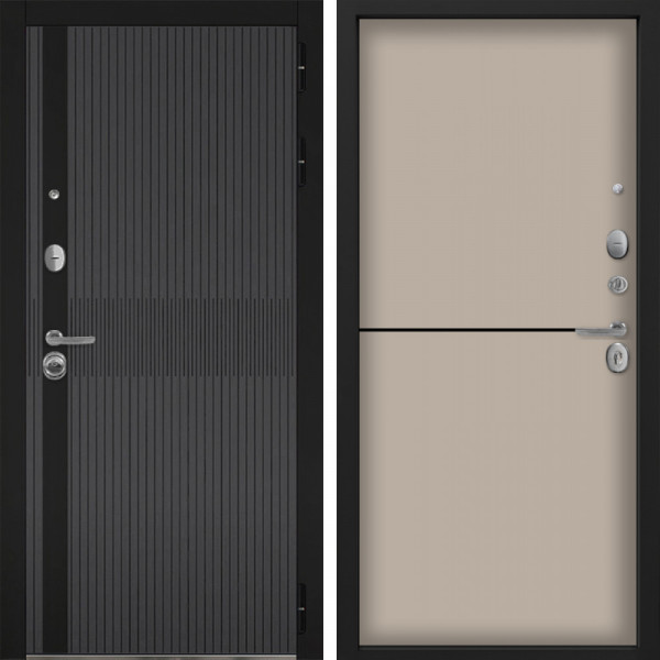 Входная дверь Command Doors Матрикс Грей 12 Капучино софт