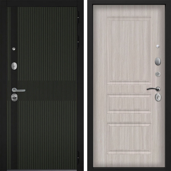 Входная дверь Command doors matrix oliva 02 Белая Лиственница