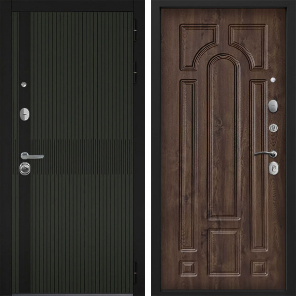 Входная дверь Command doors matrix oliva 17.02 Темный Дуб