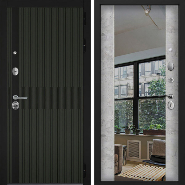 Входная дверь Command doors matrix oliva 3z бетон молочный