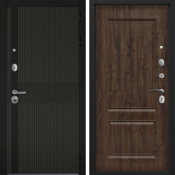 Входная дверь Command doors matrix oliva 61 Темный дуб