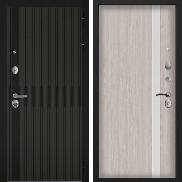 Входная дверь Command doors matrix oliva 6S Белая Лиственница