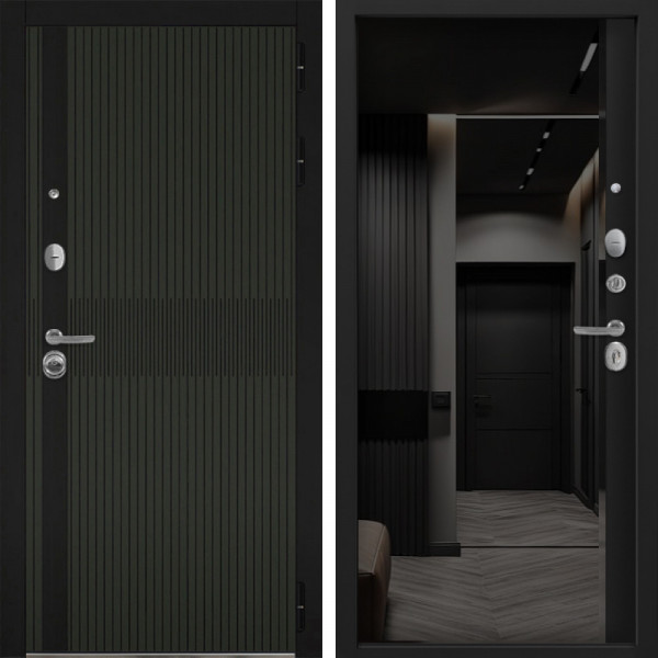 Входная дверь Command Doors Matrix oliva 116Z Черный кварц