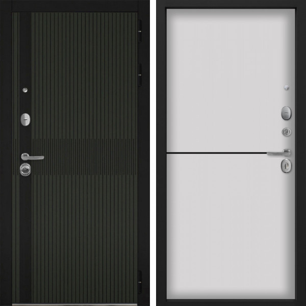 Входная дверь Command Doors Matrix oliva 12 Белый матовый