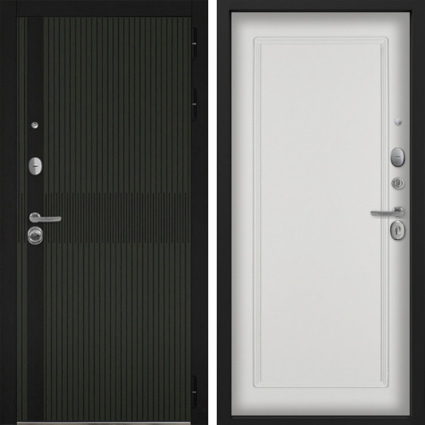 Входная дверь Command Doors Matrix oliva 38 Белый матовый