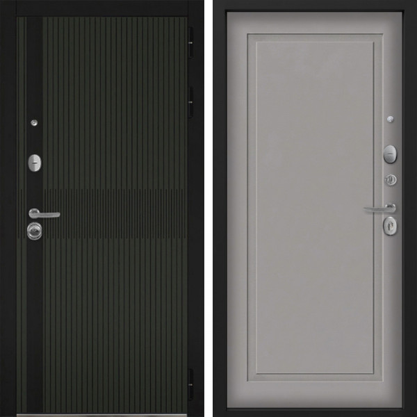 Входная дверь Command Doors Matrix oliva 38 Грей софт