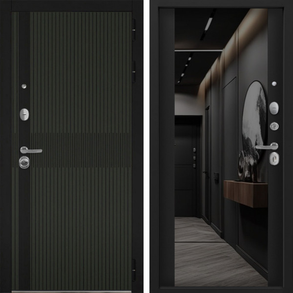 Входная дверь Command Doors Matrix oliva 3Z Черный кварц