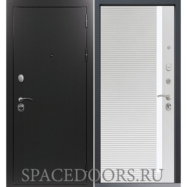 Входная дверь Command Doors Патриот графит 30Б белый матовый