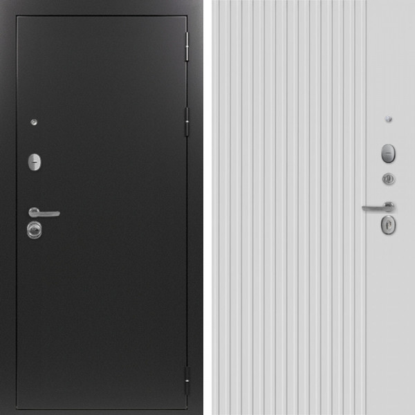 Входная дверь Command Doors Патриот графит 03 Белый матовый