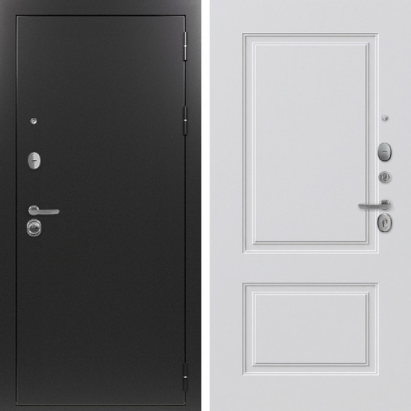 Входная дверь Command Doors Патриот графит 05 Белый матовый (новая)