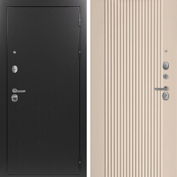 Входная дверь Command Doors Патриот графит 11 Капучино софт