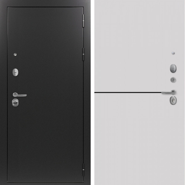 Входная дверь Command Doors Патриот графит 12 Белый матовый
