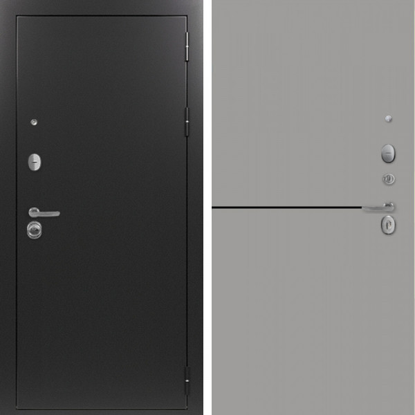 Входная дверь Command Doors Патриот графит 12 Грей софт