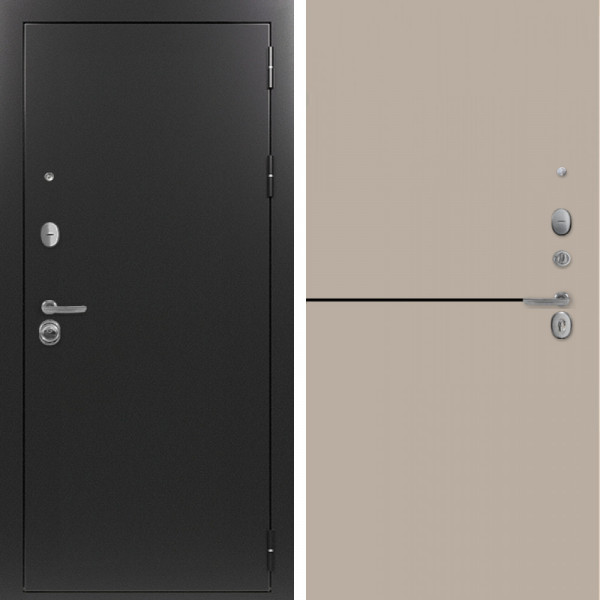 Входная дверь Command Doors Патриот графит 12 Капучино софт