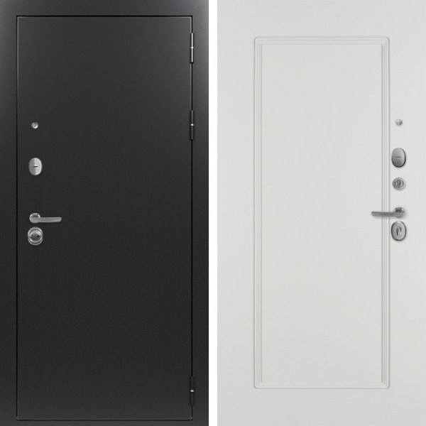 Входная дверь Command Doors Патриот графит 38 Белый матовый