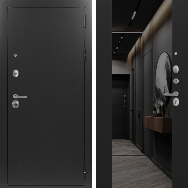Входная дверь Command Doors Патриот графит 3Z Черный кварц