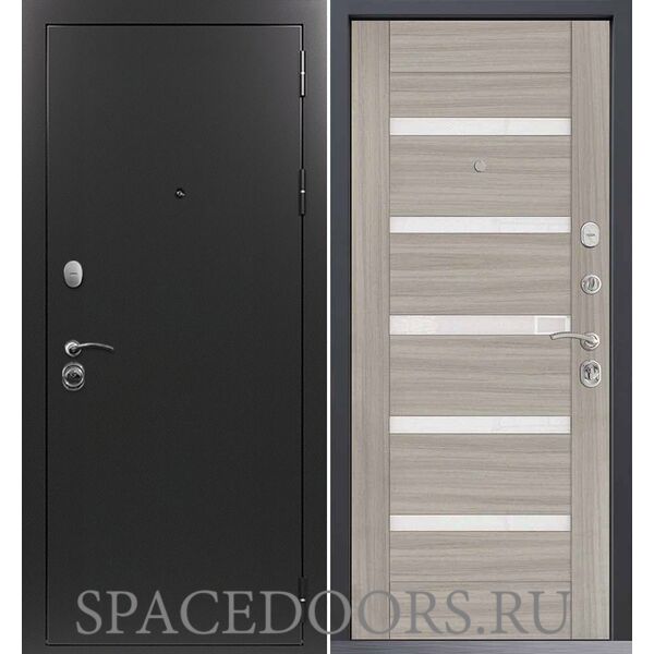 Входная дверь Command Doors Патриот графит 18SP Белая Лиственница