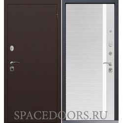 Входная дверь Command Doors Патриот медный антик 30Б белый матовый