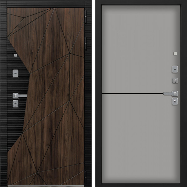 Входная дверь Command Doors Shellwood 12 Грей софт