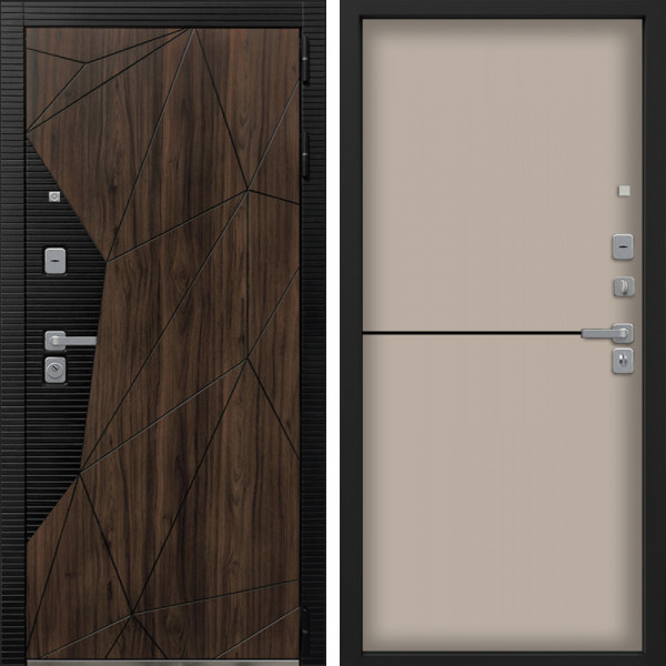 Входная дверь Command Doors Shellwood 12 Капучино софт