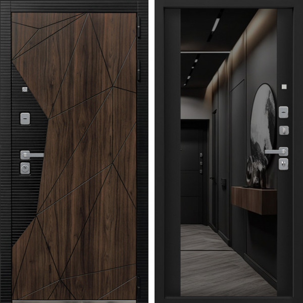 Входная дверь Command Doors Shellwood 3Z Черный кварц