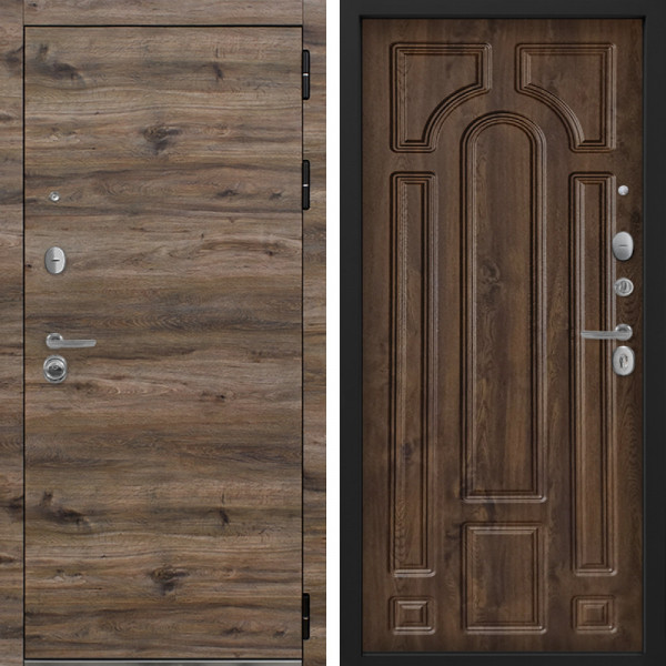 Входная дверь Command Doors Sherwood 17.02 Темный Дуб
