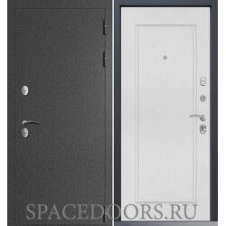 Входная дверь Command Doors Сибирь термо графит букле 38.02 Белый матовый