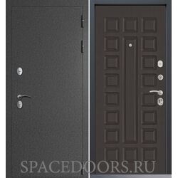 Входная дверь Command Doors Сибирь термо графит букле 01 Венге