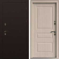 Входная дверь Command Doors Сибирь Термо Стандарт Белая лиственница