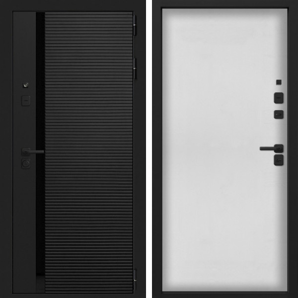Входная дверь Command Doors Смарт Горизонт 00 Белый матовый