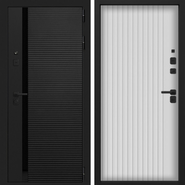 Входная дверь Command Doors Смарт Горизонт 03 Белый матовый