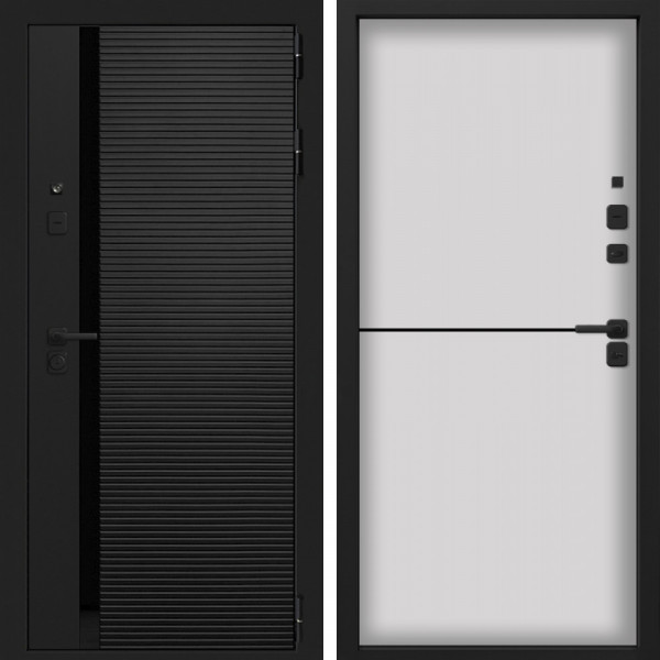 Входная дверь Command Doors Смарт Горизонт 12 Белый матовый