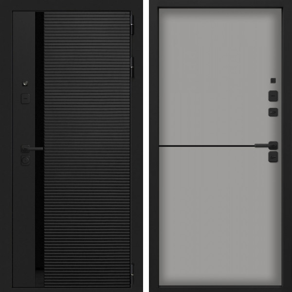 Входная дверь Command Doors Смарт Горизонт 12 Грей софт