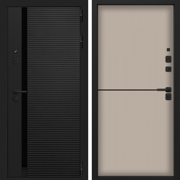 Входная дверь Command Doors Смарт Горизонт 12 Капучино софт