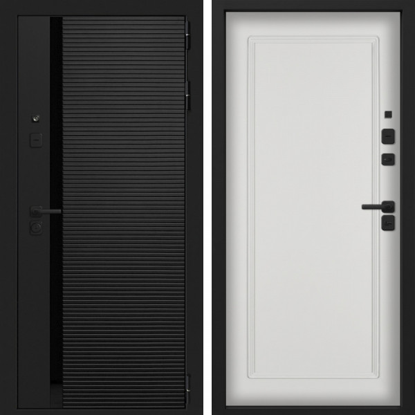 Входная дверь Command Doors Смарт Горизонт 38 Белый матовый