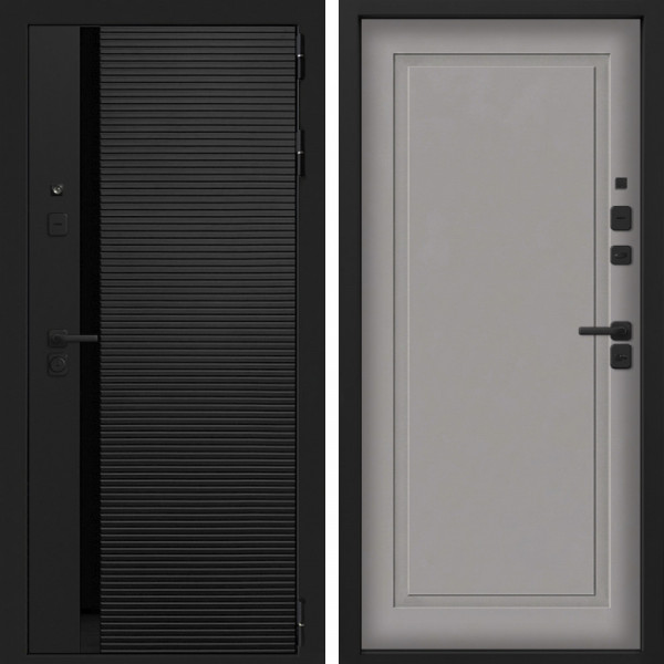 Входная дверь Command Doors Смарт Горизонт 38 Грей софт