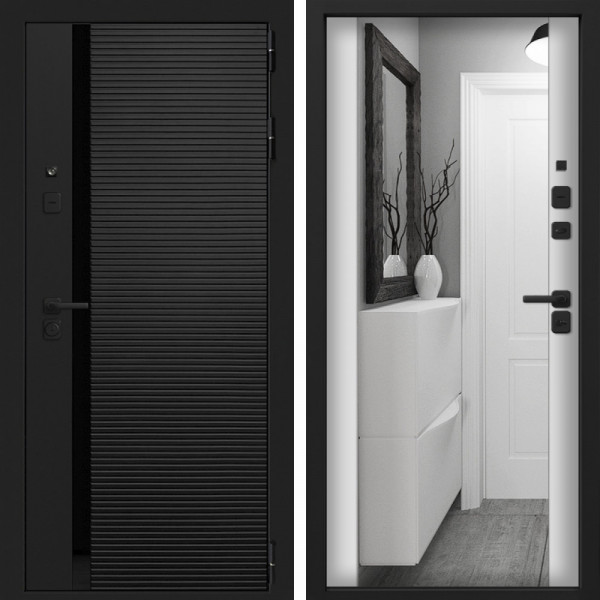 Входная дверь Command Doors Смарт Горизонт 3Z Белый матовый
