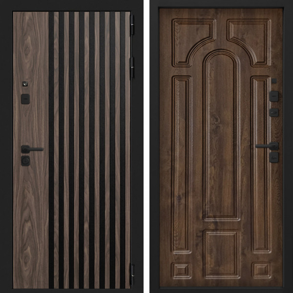 Входная дверь Command Doors Смарт Лофт 17.02 Темный дуб