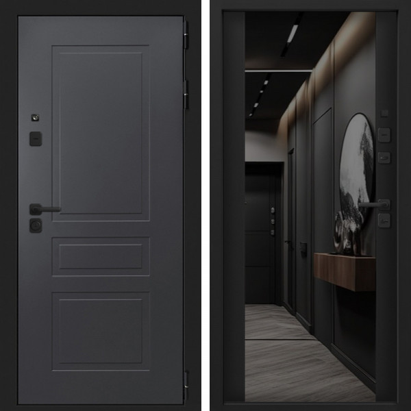 Входная дверь Command Doors Смарт Лорд 3Z Черный кварц