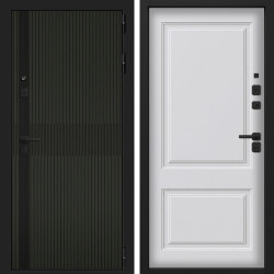 Входная дверь Command Doors Смарт Матрикс Олива 05 Белый матовый (новая)