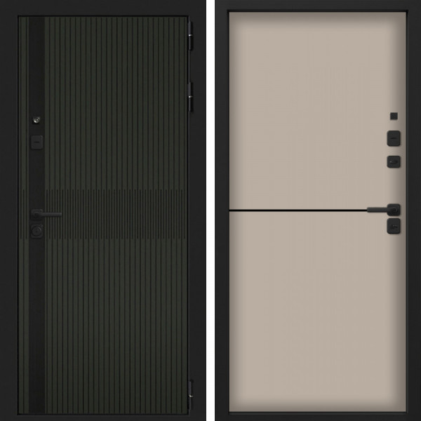 Входная дверь Command Doors Смарт Матрикс Олива 12 Капучино софт