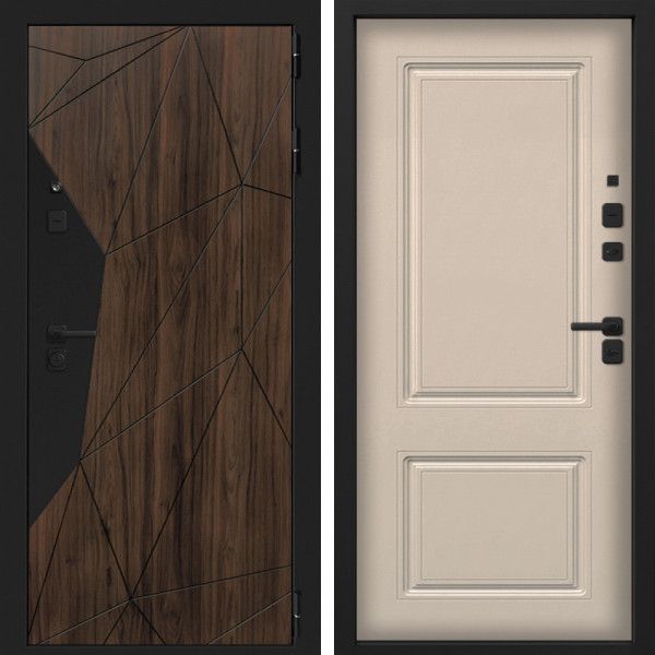 Входная дверь Command Doors Смарт Шеллвуд 61 Капучино софт