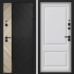 Входная дверь Command Doors Смарт Тессеракт Эш 05 Белый матовый (новая)