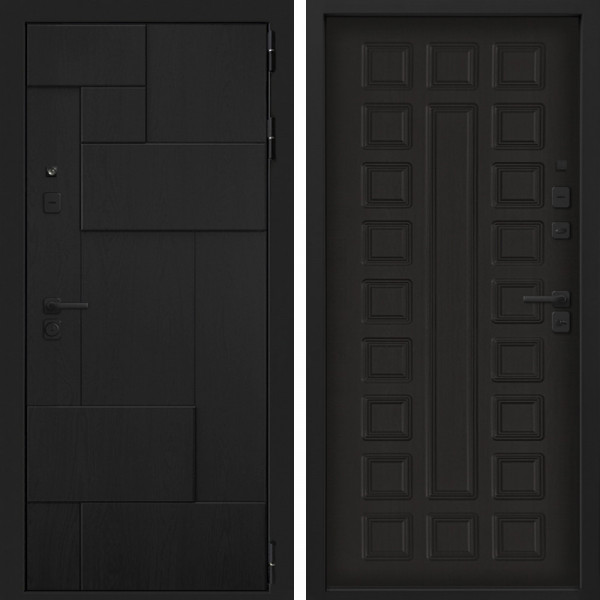 Входная дверь Command Doors Смарт Тетрис Черный 01 Венге