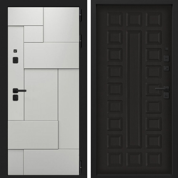 Входная дверь Command Doors Смарт Тетрис Вайт 01 Венге