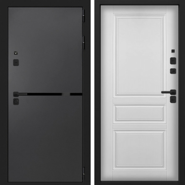 Входная дверь Command Doors Смарт Вектор 02 Белый матовый