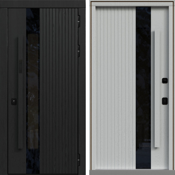 Входная дверь Command Doors Термо Кристалл 2.0 Альберо браш грей