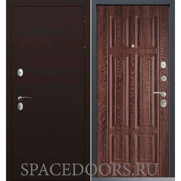 Входная дверь Command Doors Сибирь термо 15 Дуб коньяк